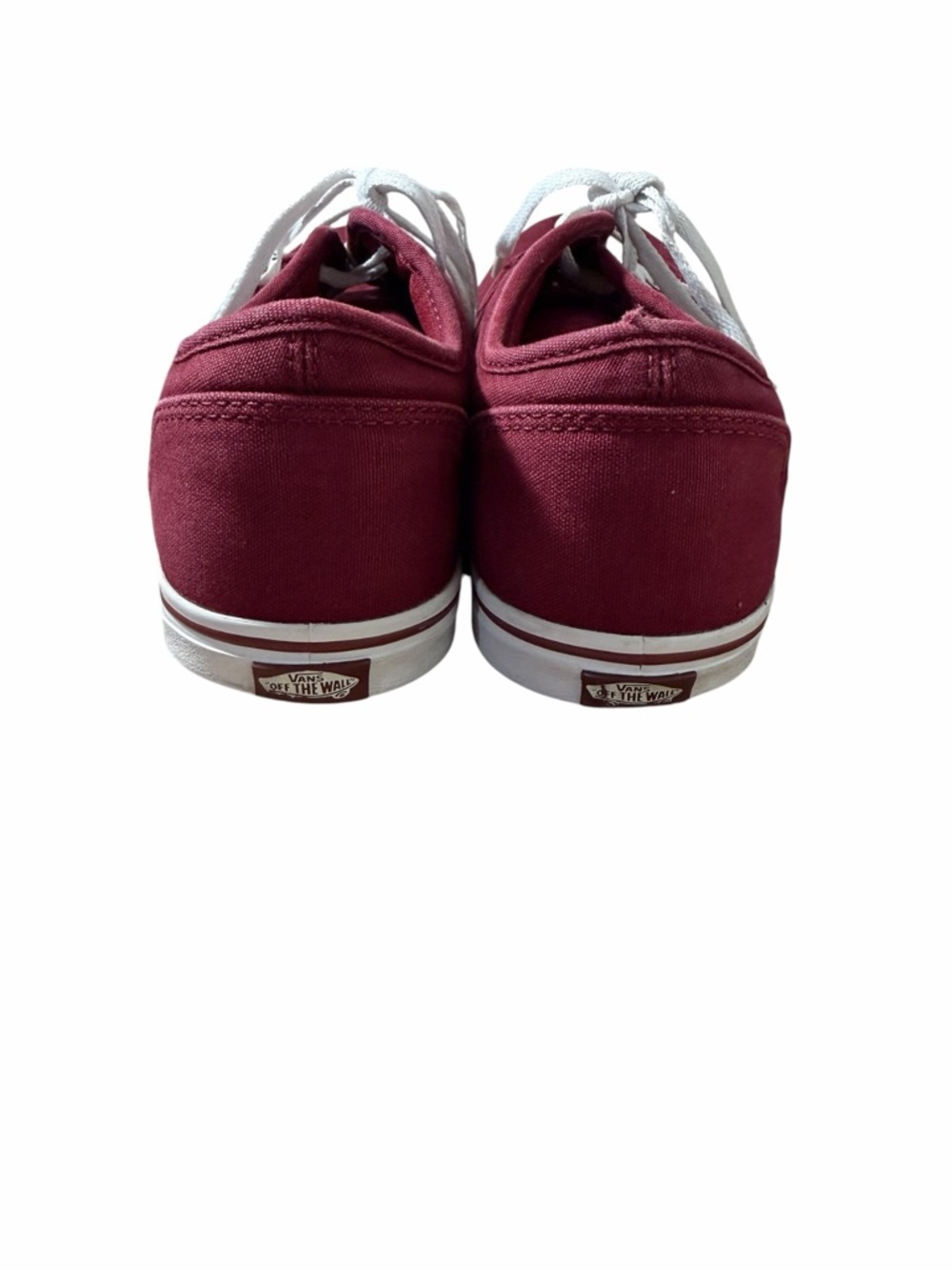 Vans Women's Burgundy Canvas Low-Top Sneakers - Picture 5 of 8
